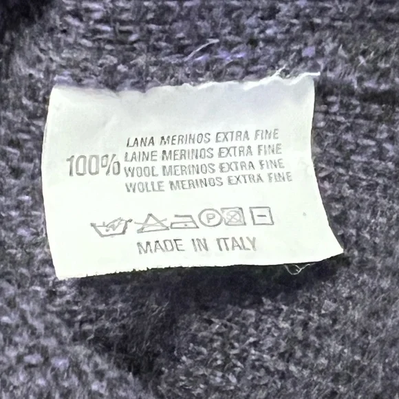 Canali Men's Violet Crewneck Sweater - Picture 9 of 9